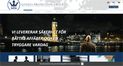 Desktop Screenshot of gothiaprotection.se