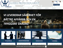 Tablet Screenshot of gothiaprotection.se